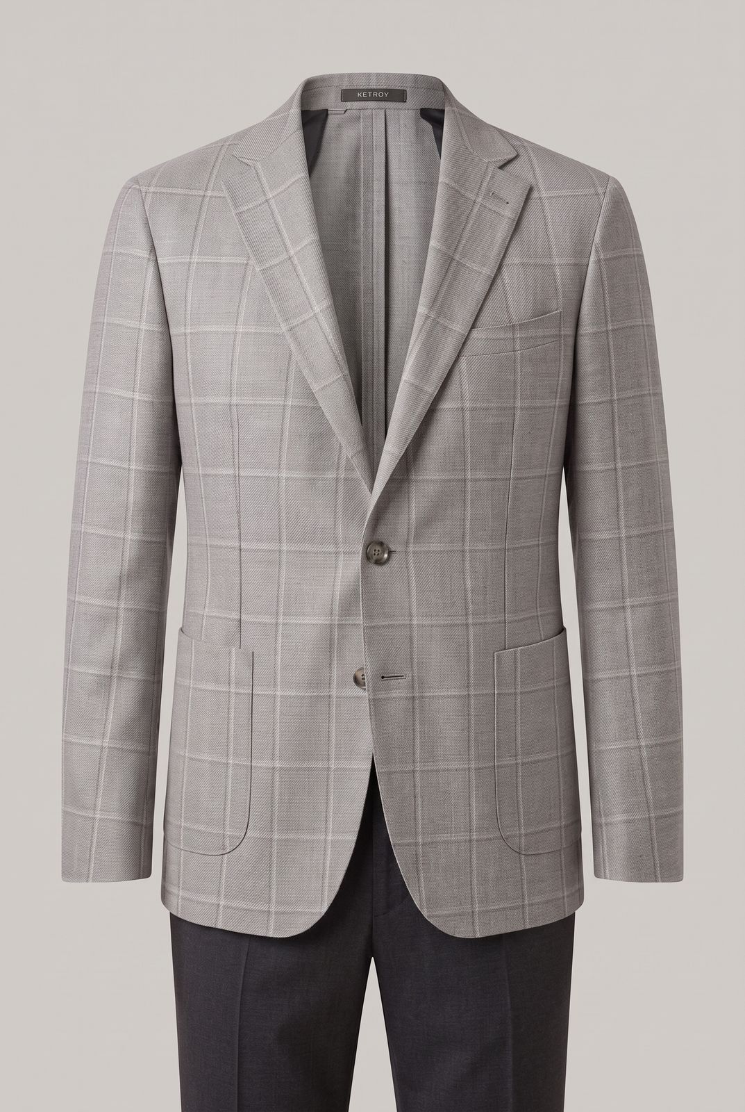 Gri Kareli Blazer, görsel 3