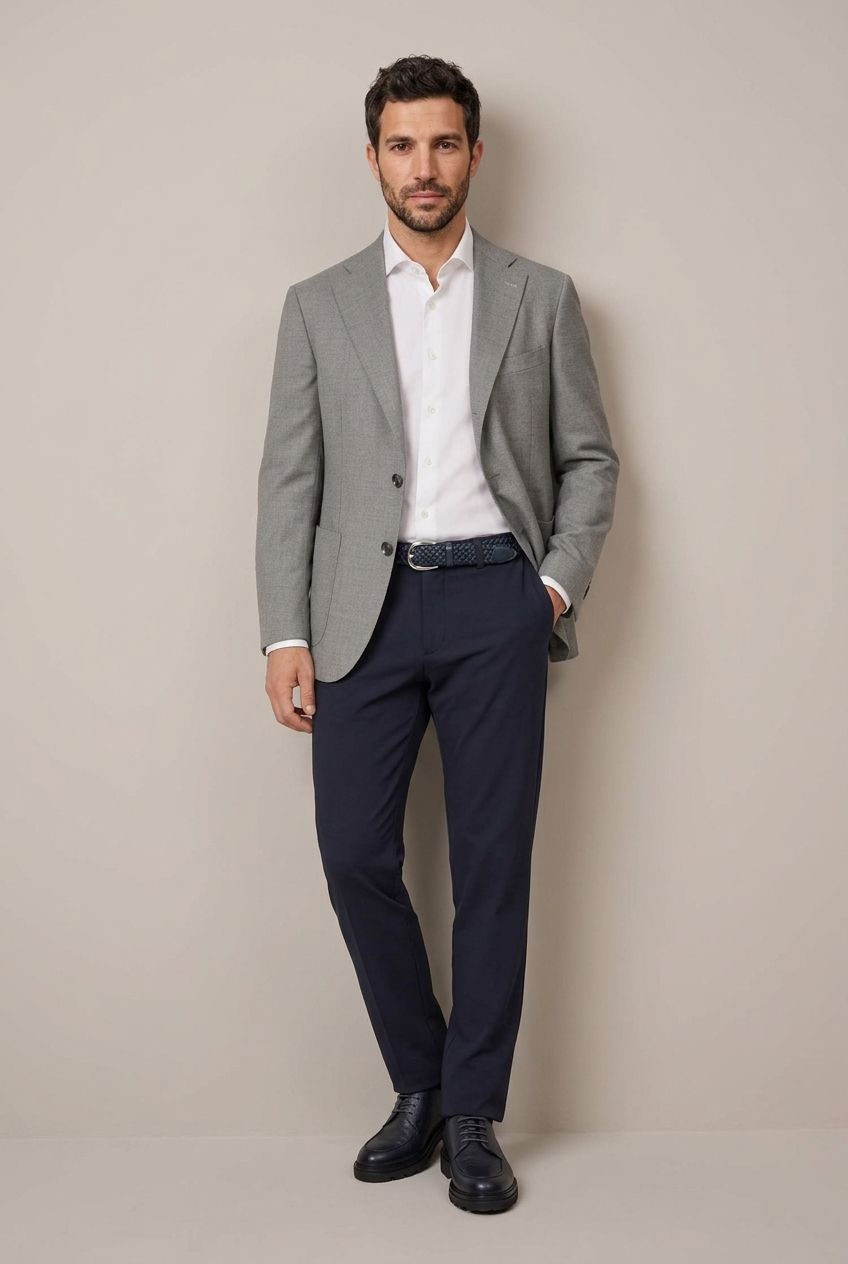 Gri Kareli Blazer, görsel 7